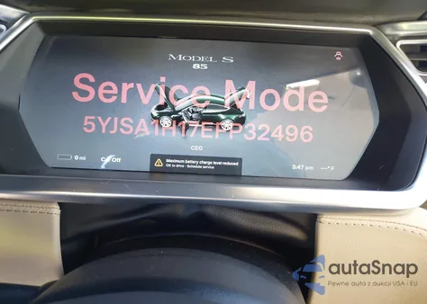 2014 Tesla Model S P85 из США, поврежденный, VIN 5YJSA1H17EFP32496